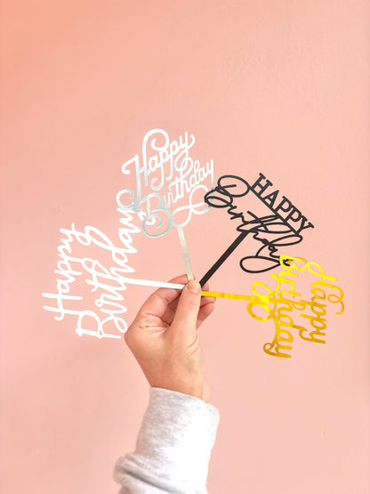 Add a cake topper